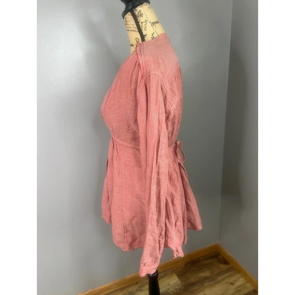 Free People all who wander stripe blouse‎ small bohochic bohemian hippie earthy